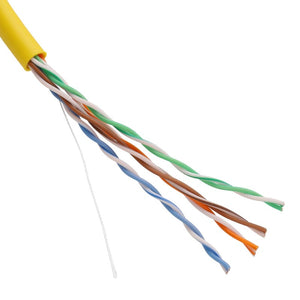 EXCEL STRANDED NETWORK CABLE CAT5E U/UTP PVC FOR ETHERNET PATCH LEAD 305M YELLOW - MonkeyTools