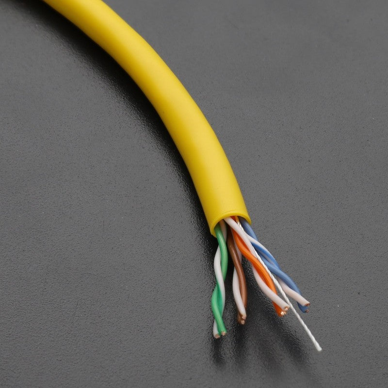 EXCEL STRANDED NETWORK CABLE CAT5E U/UTP PVC FOR ETHERNET PATCH LEAD 305M YELLOW - MonkeyTools