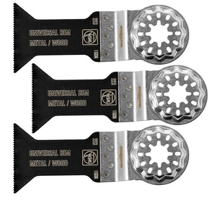Fein 63502223220 Starlock 55 x 44 mm E-Cut Universal Saw Blade Pack of 3 - MonkeyTools