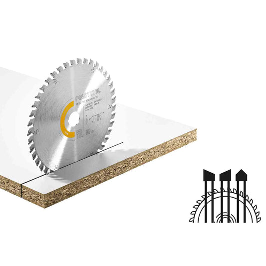 Festool 160mm x 1.8mm x 20mm 42T Wood Fine Cut Saw Blade - 205553 - MonkeyTools