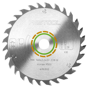 Festool 160mm x 2.2mm x 20mm 28T Wood Universal Saw Blade - 496302 - MonkeyTools