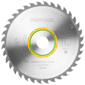 Festool 210mm x 2.4mm x 30mm 36T Wood Universal Saw Blade - 493198 - MonkeyTools