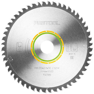 Festool 210mm x 2.4mm x 30mm 52 T Wood Fine Cut Blade - 493199 - MonkeyTools