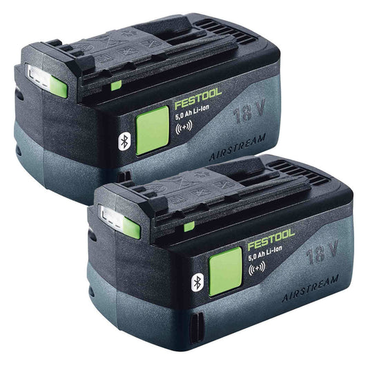 Festool BP 18 Li 18V 5.0Ah ASI Bluetooth Battery 577660 Pack of 2 - MonkeyTools