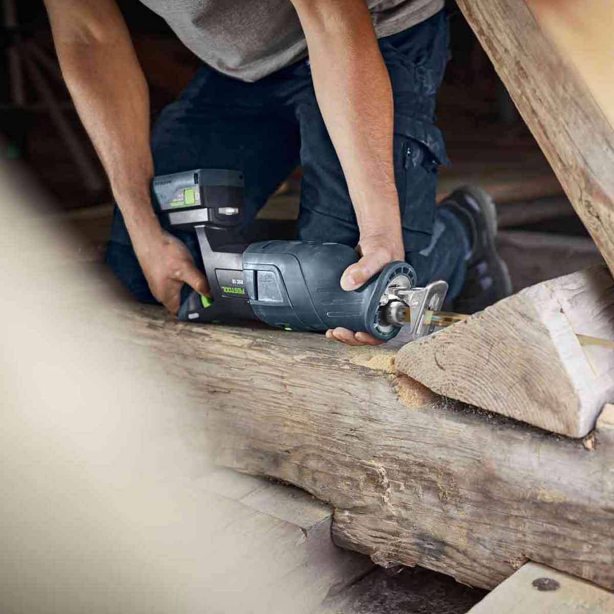Festool RSC 18 EB-Basic 18V Brushless Reciprocating Saw - 576947 With 1 x 5.0Ah Bluetooth Battery - MonkeyTools