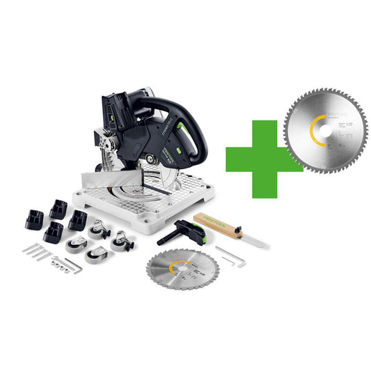 Festool SYMC 70 EB-Basic Master Edition 36V Brushless 216mm SYMMETRIC Mitre Saw Body Only - 578180 - MonkeyTools