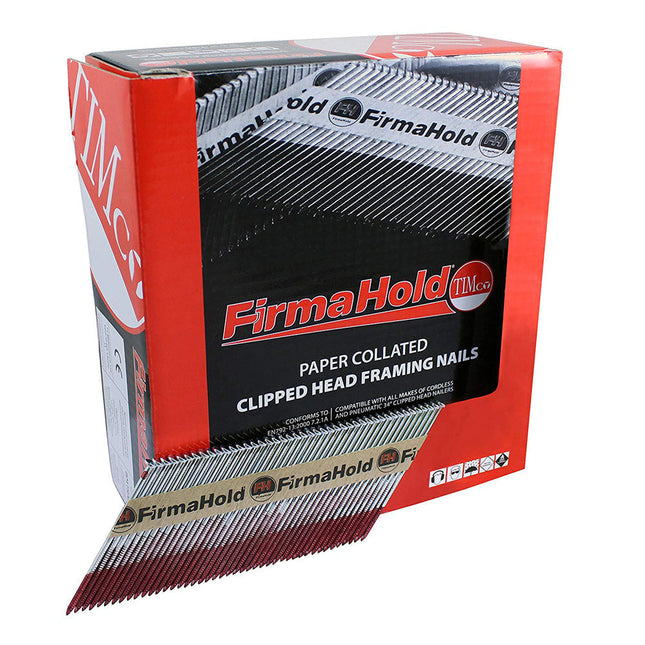 FirmaHold 63mm Galv Ring Shank Collated Clipped Head Nails Pack of 3300 CFGT63 - MonkeyTools