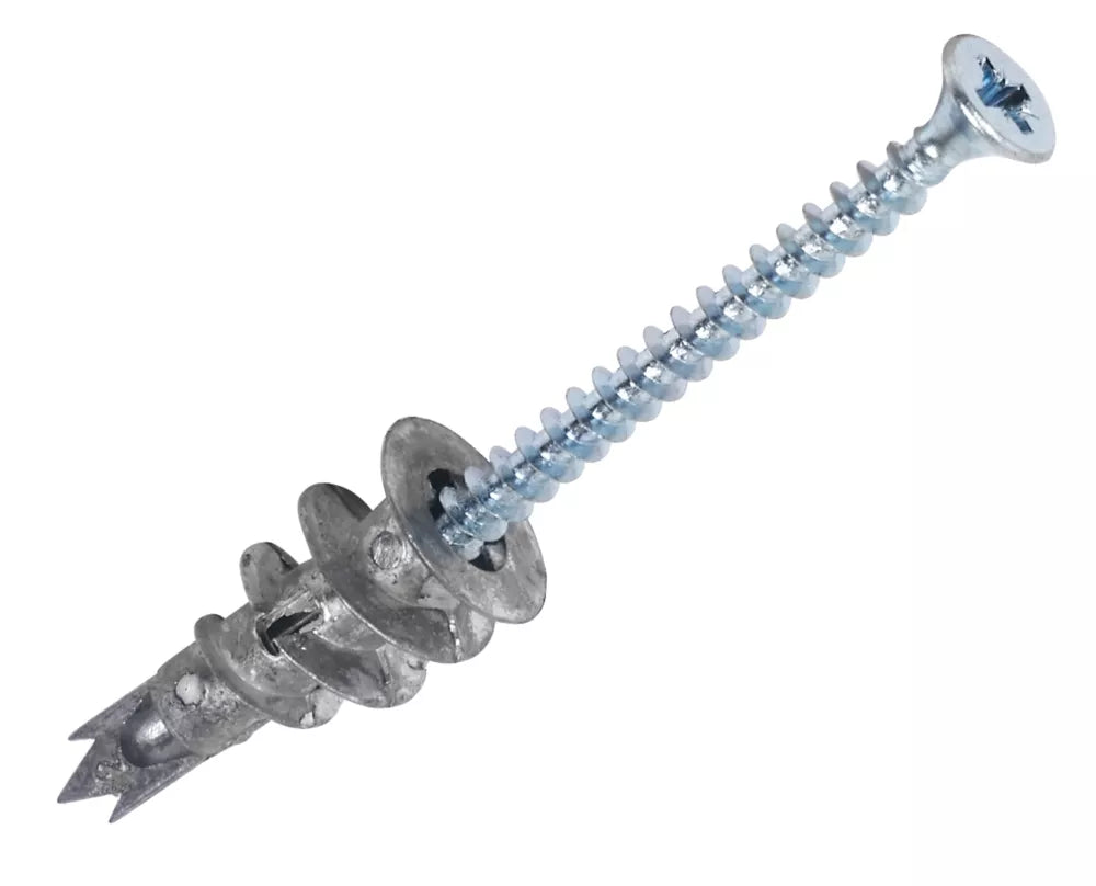 FISCHER SELF-DRILL PLASTERBOARD FIXINGS METAL 50MM 100 PACK - MonkeyTools