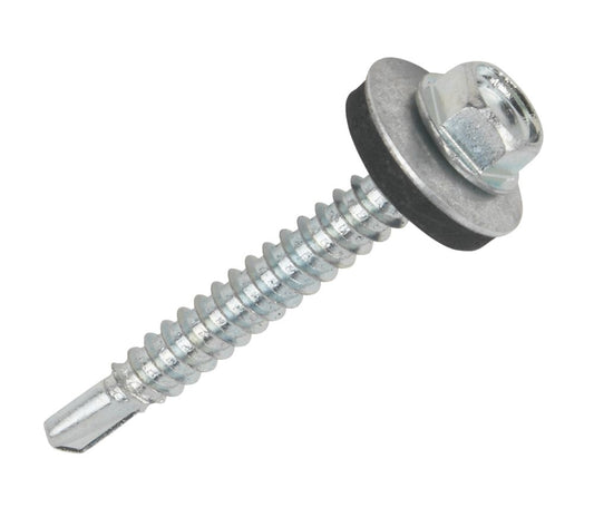 FLANGE SELF-DRILLING SCREWS 5.5MM X 25MM 100 PACK - MonkeyTools