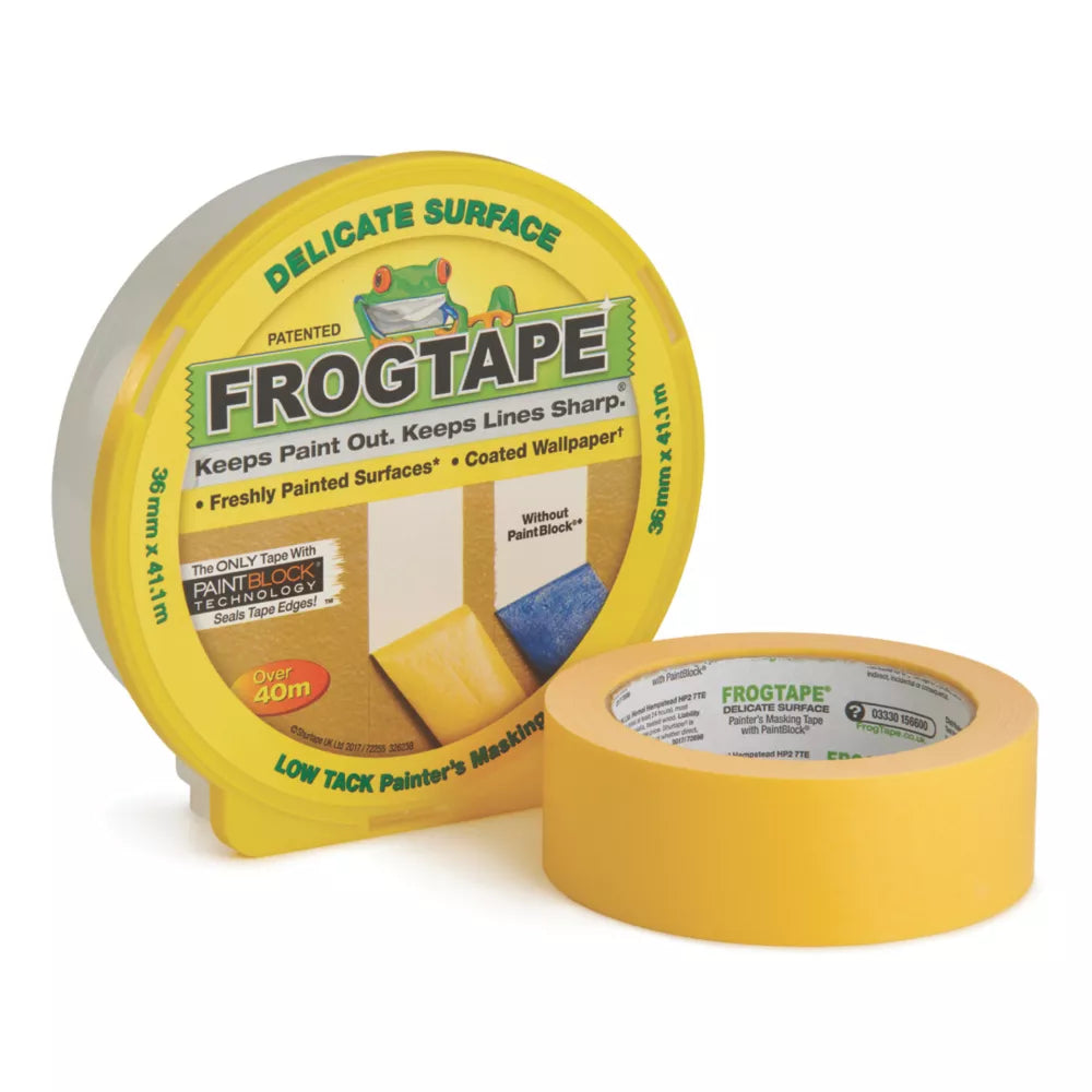 FROGTAPE PAINTERS DELICATE SURFACE MASKING TAPE 41M X 36MM - MonkeyTools