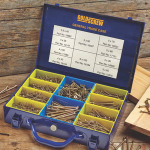 GOLDSCREW PZ DOUBLE-COUNTERSUNK GENERAL TRADE CASE 1400 PCS - MonkeyTools
