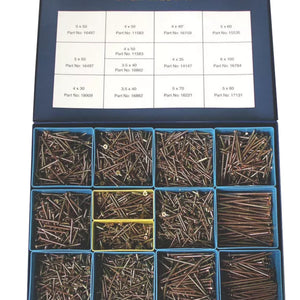 GOLDSCREW PZ DOUBLE-COUNTERSUNK WOODSCREWS EXPERT TRADE CASE 2800 PCS - MonkeyTools