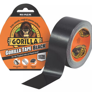 GORILLA GLUE CLOTH TAPE 48 MESH BLACK 11M X 48MM - MonkeyTools