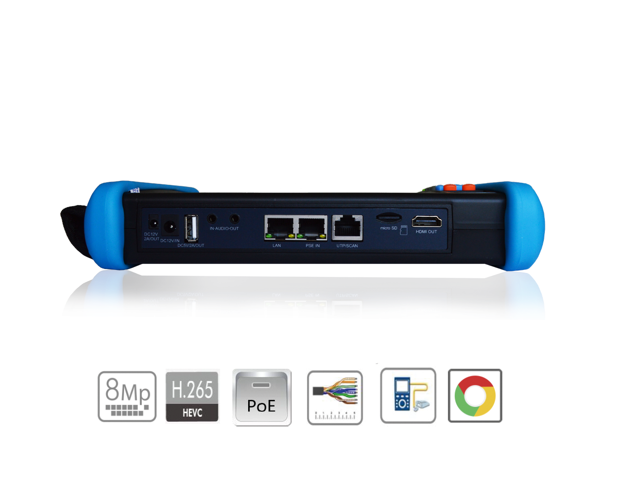 GTTEST7UNI - All in one Camera Tester - CCTV Test Monitor - IP Camera Tester - MonkeyTools