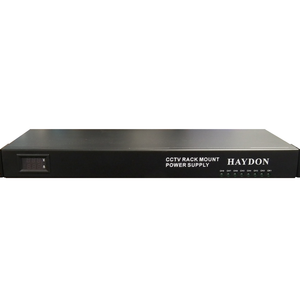HAY-RMPSU1612-16A/1U - 12V DC 16Ch Rack Mount PSU 16 Amp PTC Fused 1U - MonkeyTools
