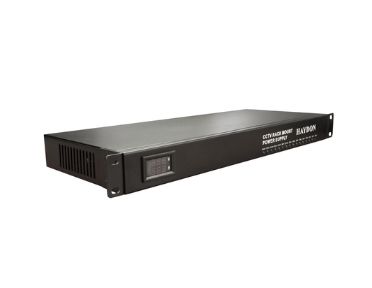 HAY-RMPSU812-8A/1U - 12V DC 8 Ch Rack Mount PSU 8 Amp PTC Fused 1U - MonkeyTools