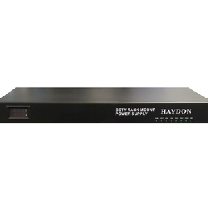 HAY-RMPSU812-8A/1U - 12V DC 8 Ch Rack Mount PSU 8 Amp PTC Fused 1U - MonkeyTools