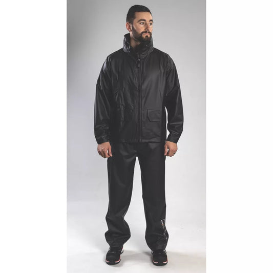 HELLY HANSEN VOSS WATERPROOF JACKET BLACK LARGE SIZE 42" CHEST - MonkeyTools
