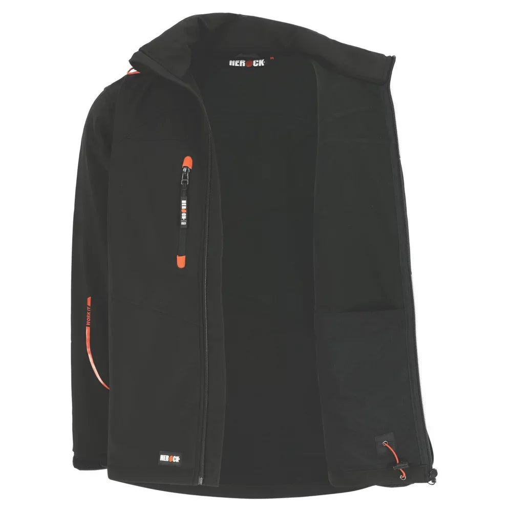 HEROCK POSEIDON SOFTSHELL JACKET BLACK X LARGE 50" CHEST - MonkeyTools