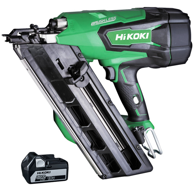 HiKOKI NR1890DCJ6Z 18V Brushless First Fix 16GA Framing Nailer with 1 x 5.0Ah Battery - MonkeyTools