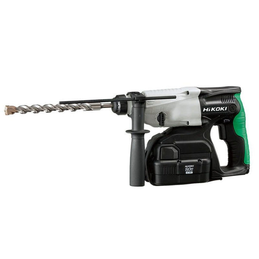 HiKOKI DH24DVC 24V SDS-Plus Rotary Hammer Drill with 2 x 2.0Ah Ni-MH Batteries Charger & Case - MonkeyTools