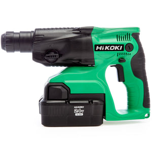 HiKOKI DH24DVC 24V SDS-Plus Rotary Hammer Drill with 2 x 2.0Ah Ni-MH Batteries Charger & Case - MonkeyTools