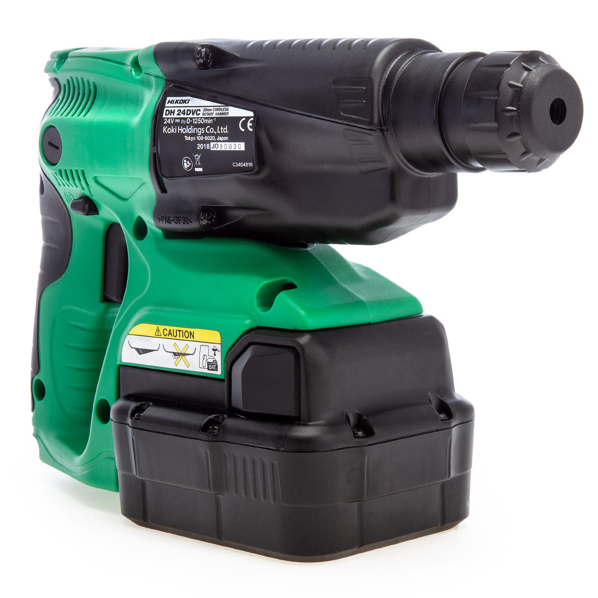 HiKOKI DH24DVC 24V SDS-Plus Rotary Hammer Drill with 2 x 2.0Ah Ni-MH Batteries Charger & Case - MonkeyTools