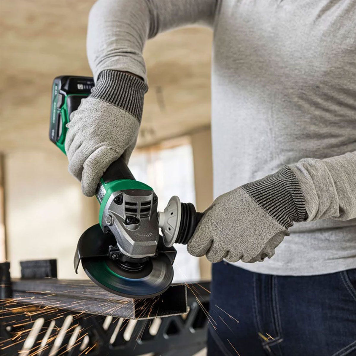 Hikoki G1812DAW4Z 18V Brushless 115mm Angle Grinder Body Only - MonkeyTools