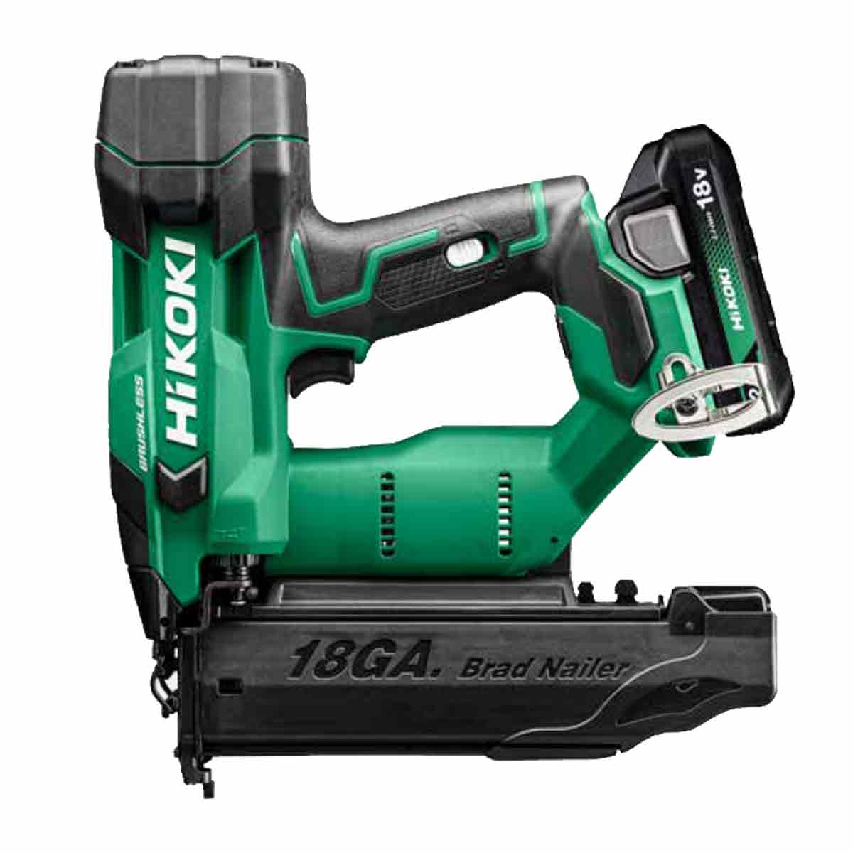 HiKOKI NT1850DFJXZ 18V Cordless 18 Gauge Brad Nailer with 2 x 2.0Ah Battery & Charger - MonkeyTools
