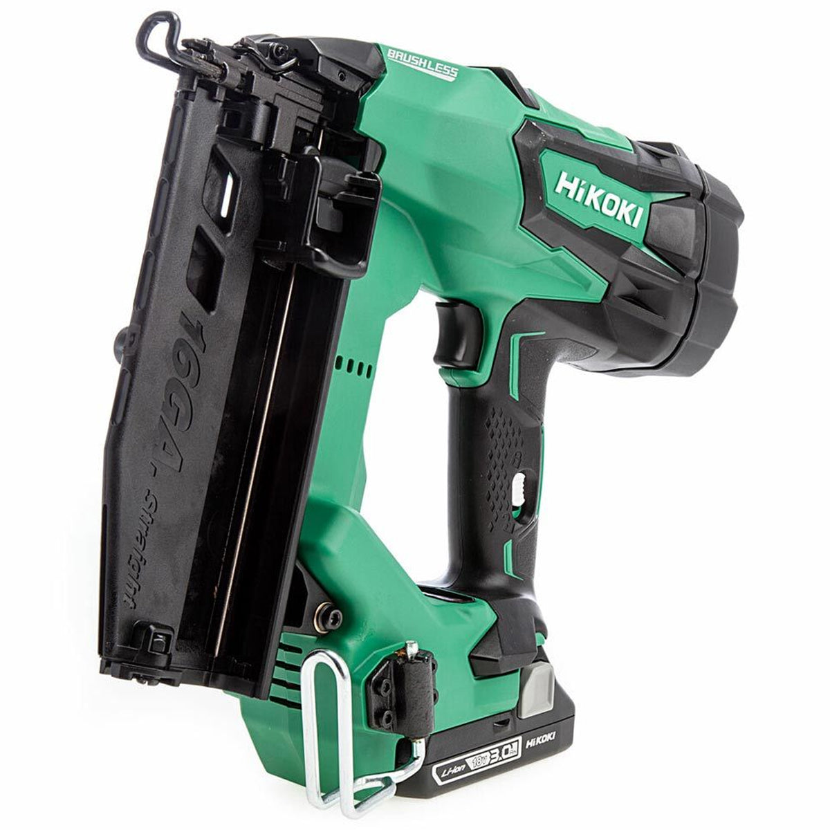 Hikoki NT1865DMJXZ 18V Brushless 16GA Straight Finish Nailer with 2 x 3.0Ah Battery Charger & Case - MonkeyTools