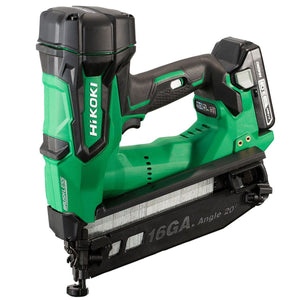 Hikoki NT1865DMJXZ 18V Brushless 16GA Straight Finish Nailer with 2 x 3.0Ah Battery Charger & Case - MonkeyTools