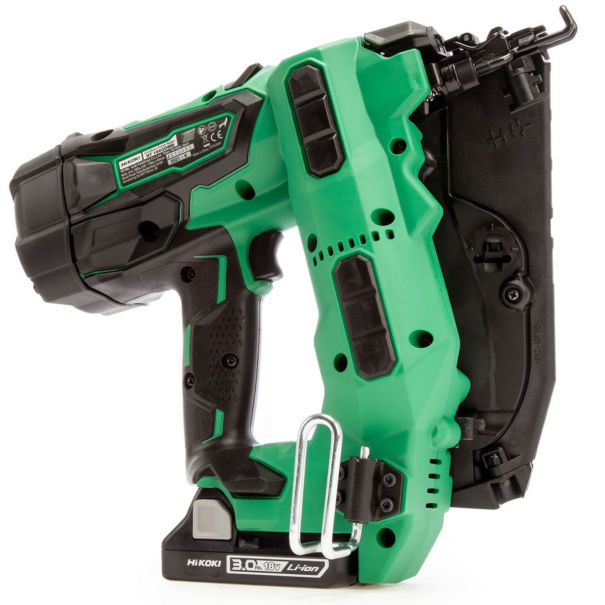 Hikoki NT1865DMJXZ 18V Brushless 16GA Straight Finish Nailer with 2 x 3.0Ah Battery Charger & Case - MonkeyTools