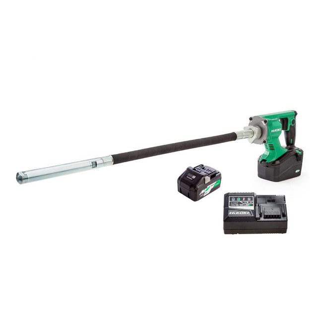 HiKOKI UV3628DAJYZ 36V Brushless 28mm Concrete Vibrator with 1 x 4.0Ah Battery & Charger - MonkeyTools