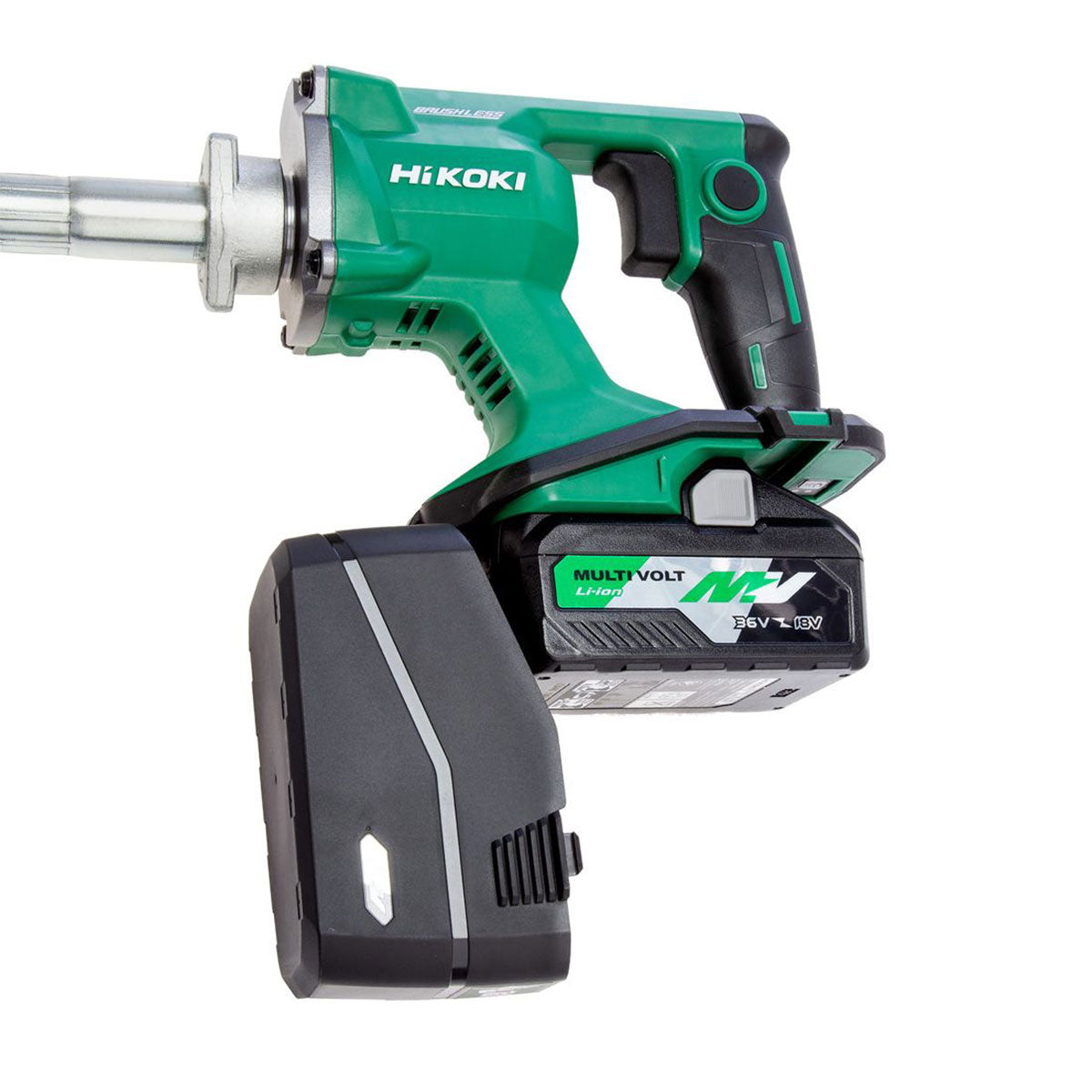 HiKOKI UV3628DAJYZ 36V Brushless 28mm Concrete Vibrator with 1 x 4.0Ah Battery & Charger - MonkeyTools