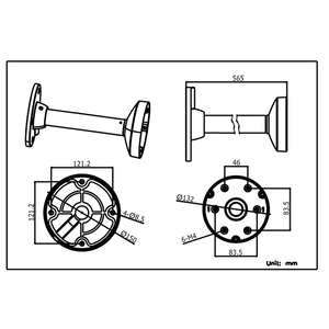 HIKVISION DS-1271ZJ-130 - Pendant Mount - MonkeyTools