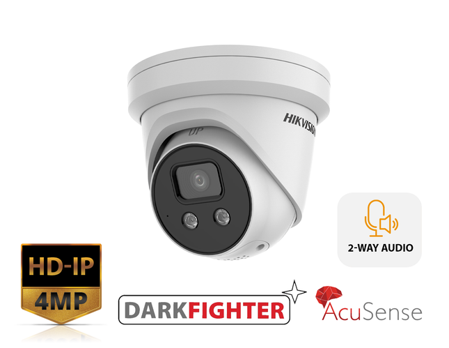 HIKVISION DS-2CD2346G2-ISU/SL-2.8MM - AcuSense 4 MP IR Fixed Turret Network Camera - MonkeyTools