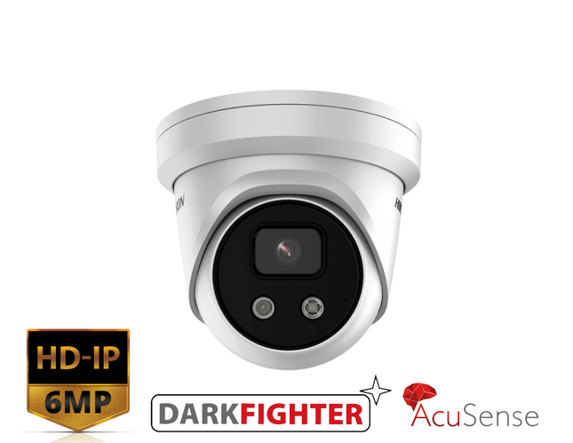 HIKVISION DS-2CD2366G2-IU(2.8MM)(C) - AcuSense 6 MP IR Fixed Turret Network Camera - MonkeyTools
