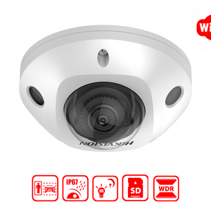 HIKVISION DS-2CD2543G2-I(WS) - Hikvision 4MP AcuSense Built-in Mic Fixed Mini Dome Network Camera - MonkeyTools