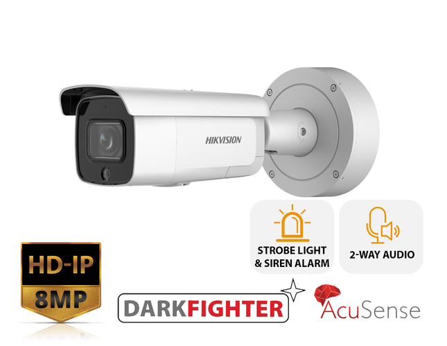 HIKVISION DS-2CD2686G2-IZSU/SL - 8MP AcuSense IR Varifocal Bullet Network Camera - MonkeyTools