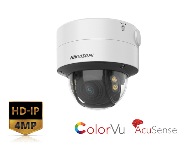 HIKVISION DS-2CD2747G2-LZS - 4 MP ColorVu Motorized Varifocal Dome Network Camera - MonkeyTools