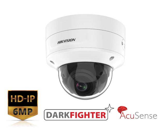 HIKVISION DS-2CD2766G2-IZS(2.8-12MM) - 6MP AcuSense Powered-by-DarkFighter Motorized Varifocal Dome Network Camera - MonkeyTools