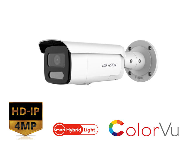HIKVISION DS-2CD2T47G2H-LISU/SL(2.8MM) - 4 MP Smart Hybrid Light with ColorVu Fixed Bullet Network Camera - MonkeyTools