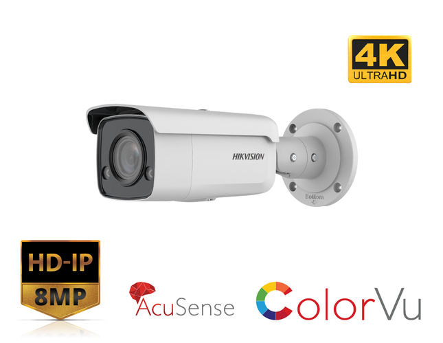 HIKVISION DS-2CD2T87G2-L(2.8mm) - 8MP ColorVu Fixed Bullet Network Camera - MonkeyTools