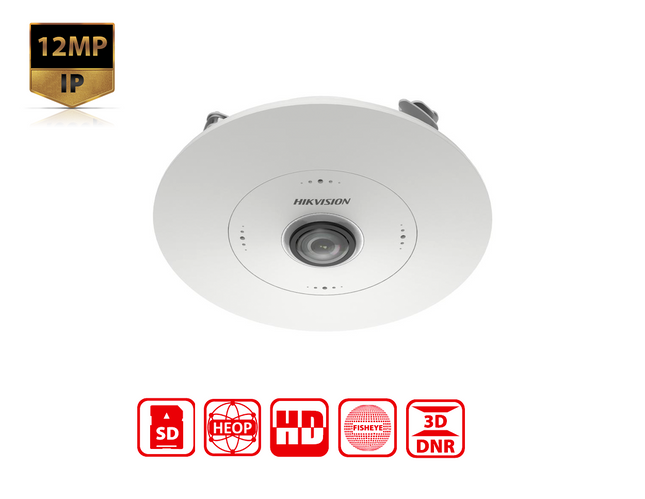 HIKVISION DS-2CD63C5G1-S/RC(1.29MM) - Hikvision 12 MP DeepinView Fisheye Network Camera - MonkeyTools