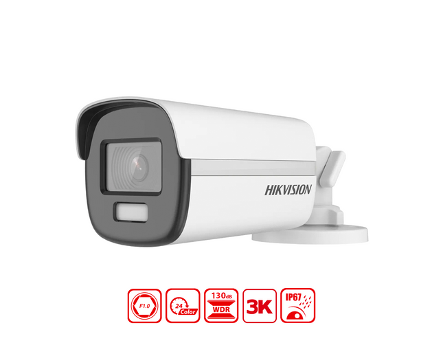 HIKVISION DS-2CE12KF3T-E - Hikvision 3K ColorVu PoC Fixed Bullet Camera - MonkeyTools