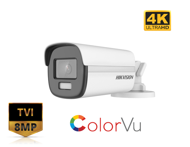 HIKVISION DS-2CE12UF3T-E(2.8MM) - 4K ColorVu POC Fixed Bullet Camera - MonkeyTools