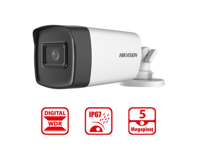 HIKVISION DS-2CE17H0T-IT3E(2.8mm) - 5 MP PoC Fixed Bullet Camera - MonkeyTools
