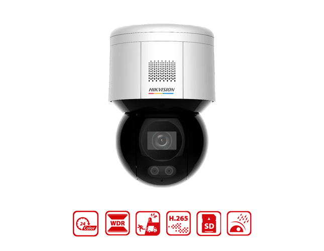 HIKVISION DS-2DE3A400BW-DE(T5) - 3-inch 4 MP ColorVu Mini PT Dome Network Camera - MonkeyTools