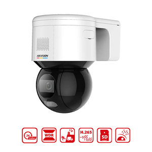 HIKVISION DS-2DE3A400BW-DE(T5) - 3-inch 4 MP ColorVu Mini PT Dome Network Camera - MonkeyTools