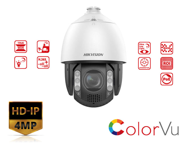 HIKVISION DS-2DE7A412MCG-EB - Hikvision 7-inch 4 MP 12X ColorVu Network Speed Dome - MonkeyTools